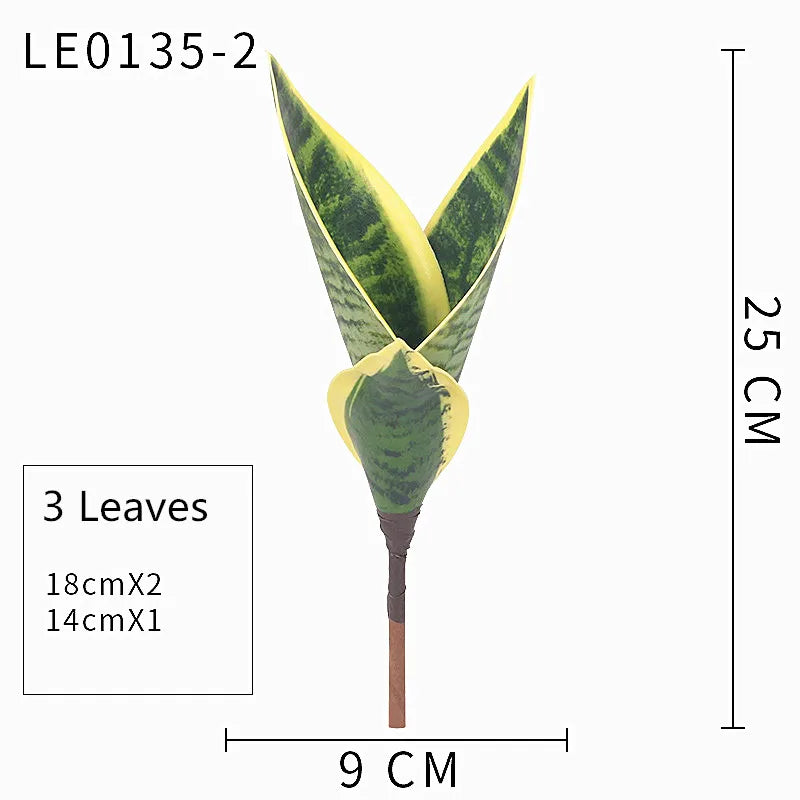 artificial sansevieria plants 38cm - real touch plastic green long leaf, desktop home office decoration, tropical palm style, ideal for anniversary & hawaiian party decor