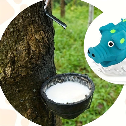 Latex Pig Dog Toy with Squeaker, Durable Chew for Medium to Large Dogs, Bite Resistant, Teeth Cleaning, Indoor/Outdoor Play, Engaging and Fun for Active Pets