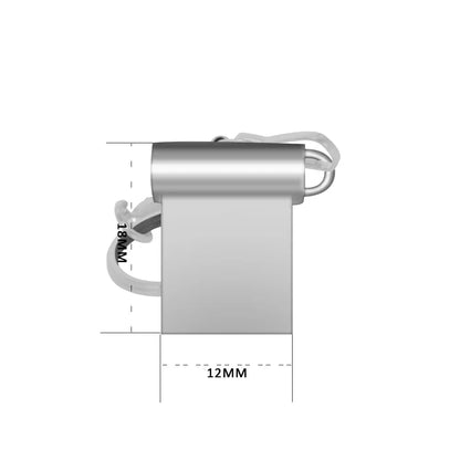 Mini Metal USB Flash Drive 4GB-64GB Waterproof Storage Device, High-Speed USB 2.0 Memory Stick for Photography, Business, Weddings, and Gifts