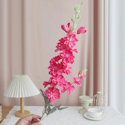 Artificial Flowers Blue Delphinium Long Stem Larkspur for Wedding Centrepieces Arrangements, Silk Flower Branch for Vase, Home Decor, Party Decorations