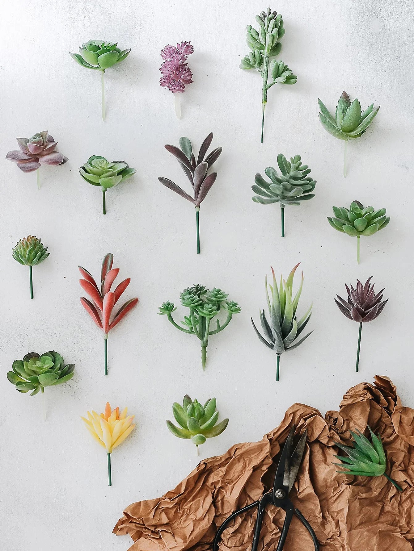 artificial succulent plants set, realistic textured flocked cactus, faux greenery for home, office, exhibition, outdoor, desktop decor, indoor courtyard decoration, 2/5/10pcs