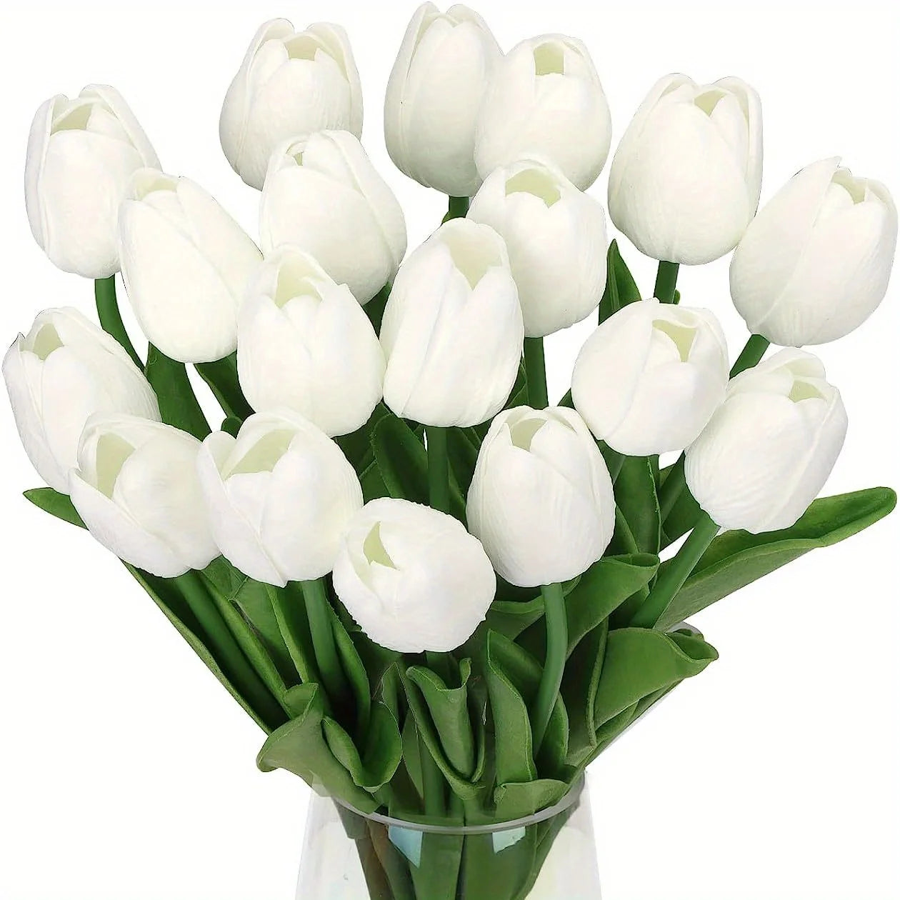 vibrant real touch artificial tulip bouquet, silk flower branches for home decor, wedding, anniversary, birthday, housewarming, indoor display