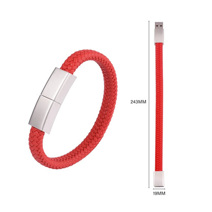 Waterproof USB Bracelet Flash Drive - 128GB to 4GB Black/Silver Wristband Memory Stick for PC, Laptop, Car, TV - Ideal for Gifts and Data Storage