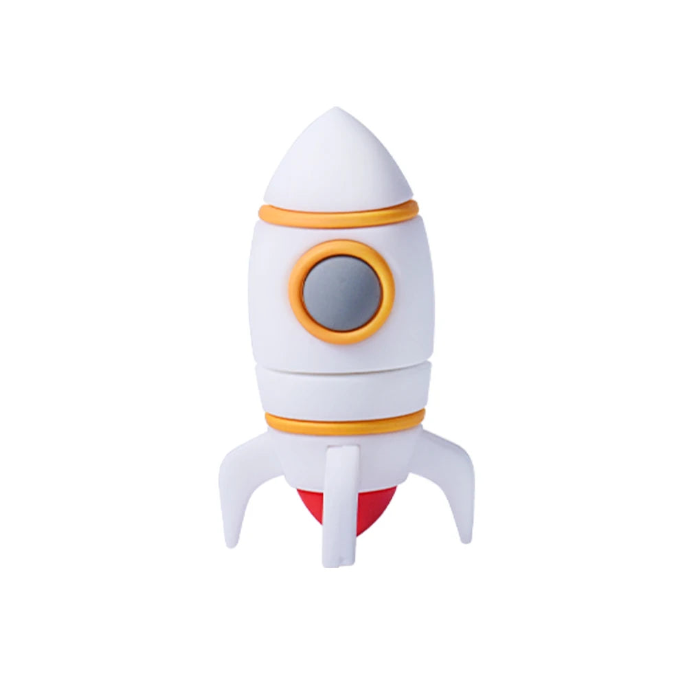 usb flash drive 16gb-128gb astronaut design, creative silicone memory stick, cool gift pen drive with free key chain, usb 2.0, portable storage for pc & laptop