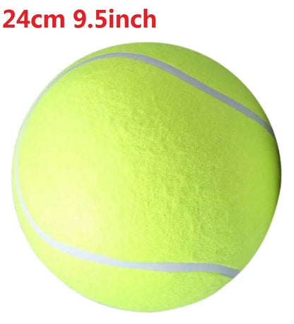 Large Plush Tennis Ball Toy for Dogs, Interactive Fleece Chew & Training Aid, Durable Exercise & Play, 7/8/9.5 Inch, Great for Indoor & Outdoor Pet Fun