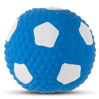 Interactive Squeaky Dog Toys Rubber Latex Balls for Small to Large Dogs, Rugby Football Volleyball Design, Pet Chew Ball, Stimulating Sounding Play