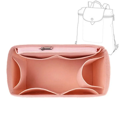 Soft Pouch Organizer Felt Insert Bag Inner Bag Handbag Insert Bag Purse LinerFor Longchamp Le Pliage Backpack Bag