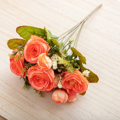 Silk Peony Rose Artificial Flower Bouquet for Wedding, Home Decor, Bridal Props, Indoor Events, Gift Arrangement, Photography Backdrop, Versatile Floral Accent