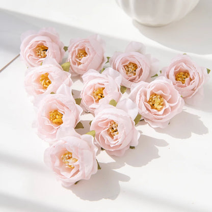 Artificial Silk Peony Flower Heads 40/80pcs for DIY Wedding Decor, Home Vase Arrangement, Bridal Wreaths, Party Centrepieces, Baby Shower, Indoor Decorations