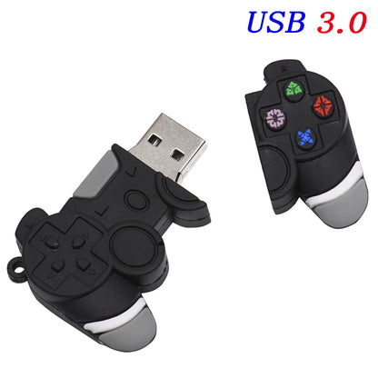 USB 3.0 Flash Drive Game Controller Design, 64GB High-Speed Memory Stick, Cartoon Pen Drive Storage Gadget, Perfect Gift for Boys, Available in 4GB to 32GB Sizes
