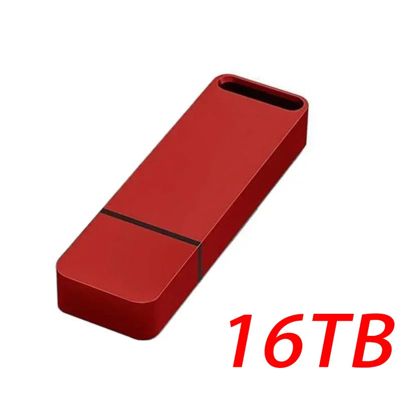 16tb usb3.2 flash drive, otg portable storage device, metal body, high speed transfer, waterproof memory stick, compatible with type-c and computers