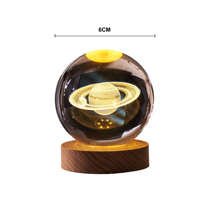 B0BMVDRLWJ LED Night Light Milky Way Galaxy Solar System Crystal Ball Children Night Lamp Bedroom Ambient Light Creative Gift Night Light