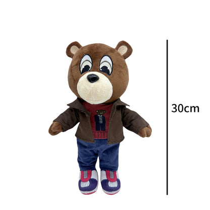 B0CXHRLMMG Kanye Teddy Bear Plush Toy Cartoon Bear Dolls Stuffed Soft Toy Christmas Birthday Gift For Children 26cm-30cm