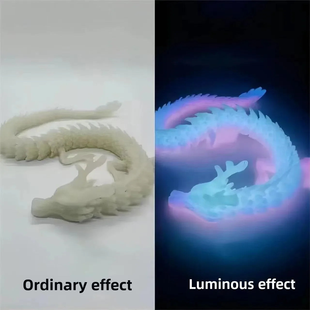 30cm room decoration 3d printed crystal dragon home decor items counter pressure toy rotatable articulated perfect toy dazzling