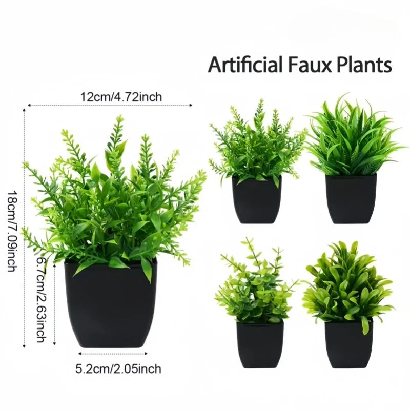 artificial green plant decoration - plastic branch for home, office, outdoor garden, wedding, party, exhibition display, engage greenery enhancer