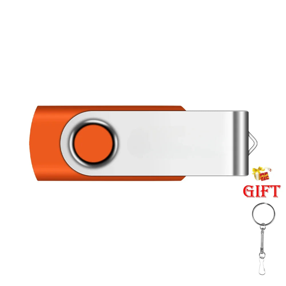 usb flash drive 128gb/64gb/32gb/16gb/8gb/4gb memory stick - high speed, colourful, portable storage for laptop, pc, tv - creative business gift keychain