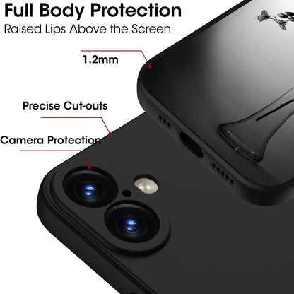Clear Case for iPhone 16 15 14 13 12 11 Pro Max Mini X XR Xs Shockproof Soft TPU Bumper Back Case with Tempered Glass Slim Cover