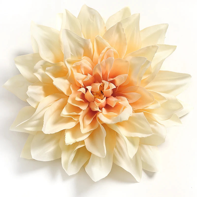 artificial dahlia & chrysanthemum flower heads, 5/10pcs, 15cm, silk diy home decor, bridal bouquet accessories, party, anniversary, indoor decoration