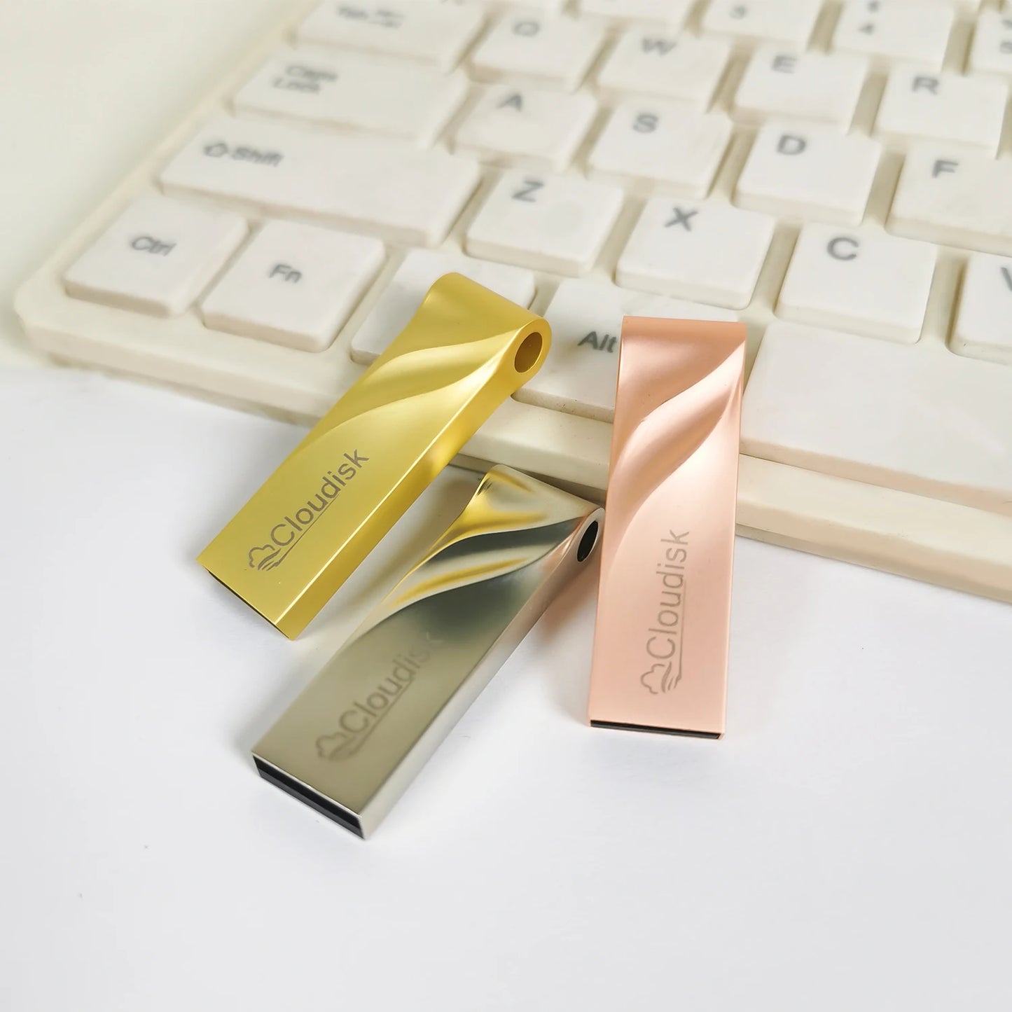 usb flash drive metal 1gb-128gb, portable usb2.0 memory stick for pc & laptop, high-speed data storage, compact design, ce rohs certified