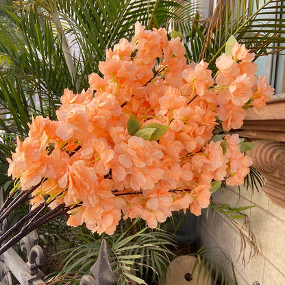 Artificial Cherry Blossom Branch, 80CM, Silk Cloth Flowers for Weddings, Birthdays, Parties, Home and Office Decoration, Indoor Flower Arrangement Accessory