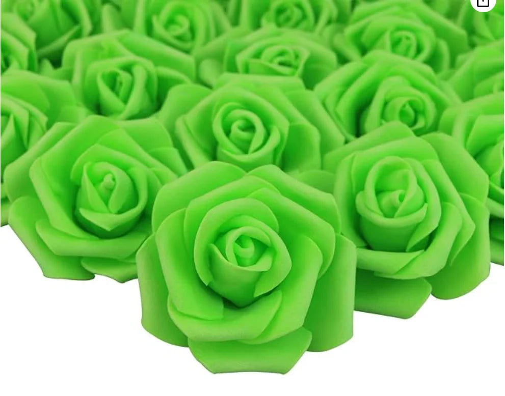 artificial foam rose flowers 10/20/50 pack for home decoration, wedding centrepieces, party bouquets, events, indoor decor, realistic floral heads for crafts