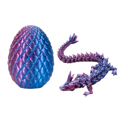 3D Printed Dragon Egg Gift Set Crystal Collectible Statue Home Decor
