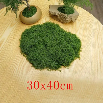 Artificial Green Moss for DIY Crafts | Faux Silk Moss for Home Decor, Garden Landscaping, Outdoor Displays | Realistic Grass Look for Creative Projects | Single Piece