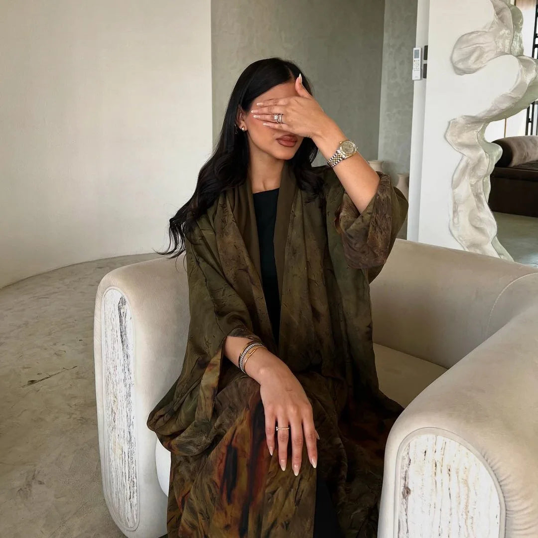 muslim woman dress chiffon abaya dubai luxury robe prayer clothes ramadan wear - elegant lightweight robe for modest fashion, perfect for autumn and winter celebrations