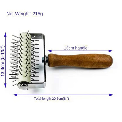 B09H1WSHLJ Kitchen Stainless Steel Lattice Cutter Roller Pastry Bread Pizza Wheel Pie Dough  DIY Bakeware Cooking Tools