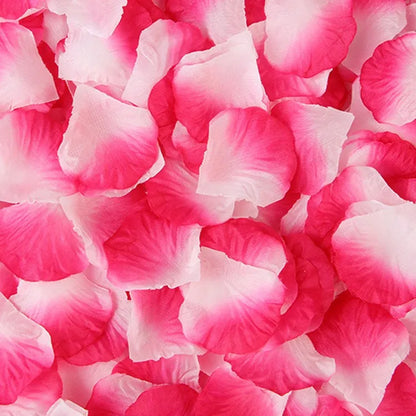 Artificial Silk Rose Petals 1000pcs for Romantic Occasions, Wedding, Anniversary, Proposal, Valentine's Floral Decor, Non-Woven Indoor Home Decoration