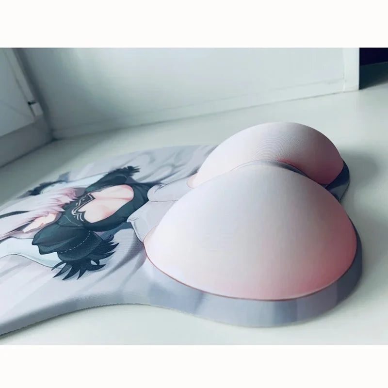 b0cbx2j72g 3d nier mouse pad anime 18+ sexy girl cute 2b 3d hip soft pads with wrist rest gaming mousepad mat non-slip for lolcsgo 26*22
