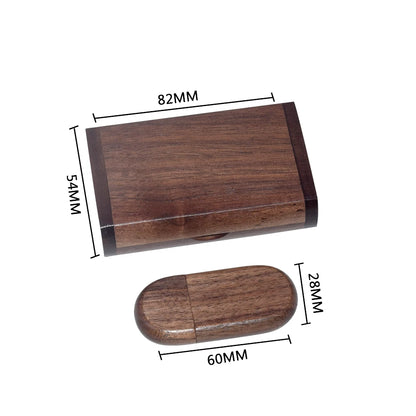 Custom Wooden USB Flash Drive with Gift Box, 64GB/32GB/16GB/8GB Memory Stick for Photography, Weddings, Business, USB 2.0 Pen Drive, Creative Storage Solution