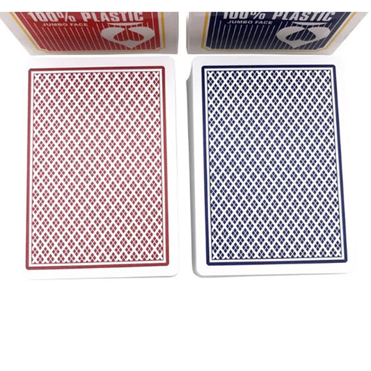 Premium Plastic Poker Cards Waterproof Big Number Texas Gift Decks for Game Nights and Tournaments, Durable and Easy to Clean Playing Cards for All Ages