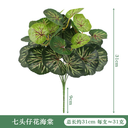Artificial Eucalyptus Leaf Arrangement - Plastic Decorative Plant for Weddings, Showers, Home or Exhibition Use - Ideal for Desktop and Outdoor Display
