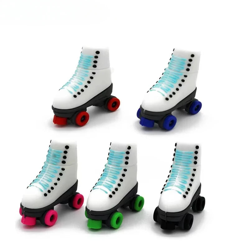 creative usb flash drive roller skate shoe design 4gb-128gb memory stick for laptops, pcs, cars, tvs | unique gift for kids, weddings, business, and photography