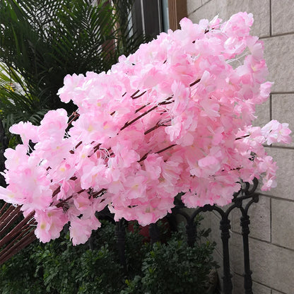 Artificial Cherry Blossom Branch, 80CM, Silk Cloth Flowers for Weddings, Birthdays, Parties, Home and Office Decoration, Indoor Flower Arrangement Accessory