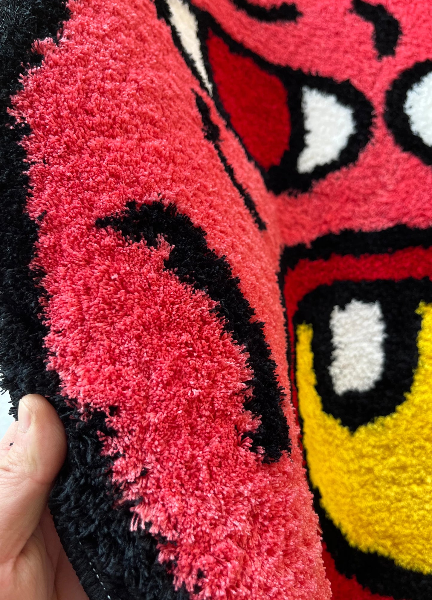 b0c4x34p2k lakea cherry bomb rug pink handmade tufted carpet room decor