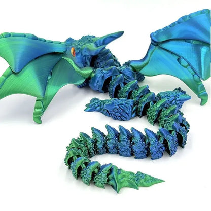 3D Dragon Rotatable Articulated Dragon Kid Gifts Realistic Statue Decor