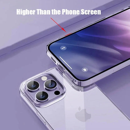 Clear TPU Silicone Phone Case for iPhone 14/15/16 Plus, Pro, Max - Lightweight, Anti-Scratch, Waterproof Back Cover