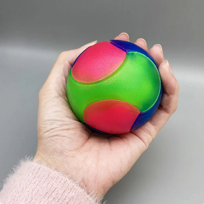 LED Light-Up Dog Toy Ball, Glow-in-the-Dark Rubber, Interactive Chew and Fetch Toy for Puppies and Dogs, Durable Flashing Molar Ball for Fun and Exercise