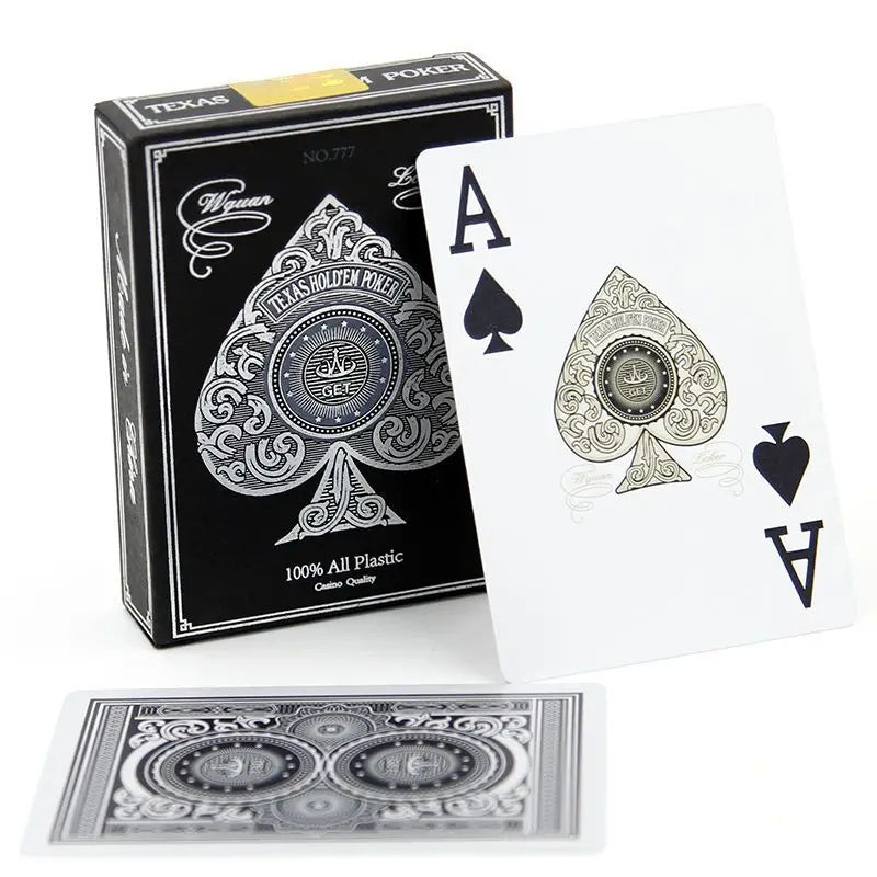 24k gold silver pvc full plastic playing cards waterproof durable poker set - premium quality, thick, easy to handle, perfect for all card games and gatherings