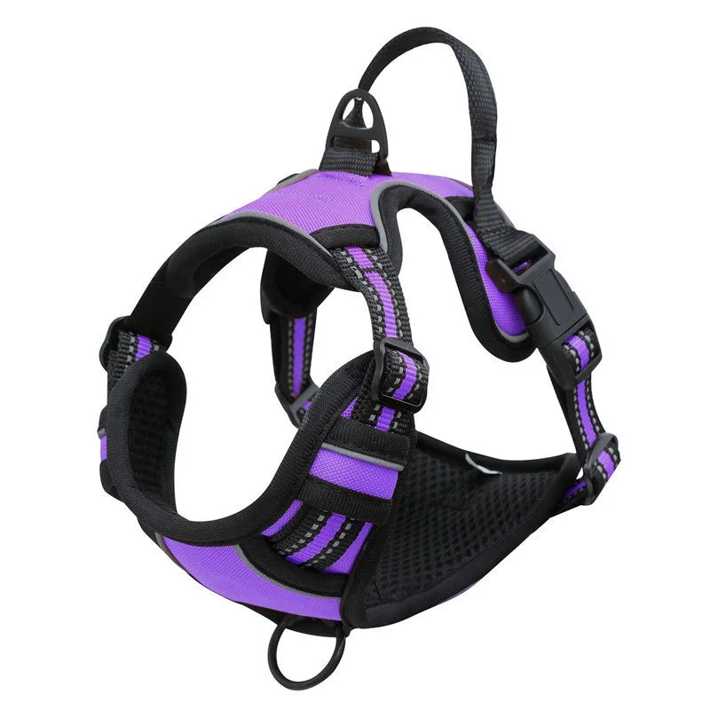 no pull dog harness for large dogs heavy duty reflective easy control handle