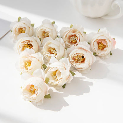 Artificial Silk Peony Flower Heads 40/80pcs for DIY Wedding Decor, Home Vase Arrangement, Bridal Wreaths, Party Centrepieces, Baby Shower, Indoor Decorations