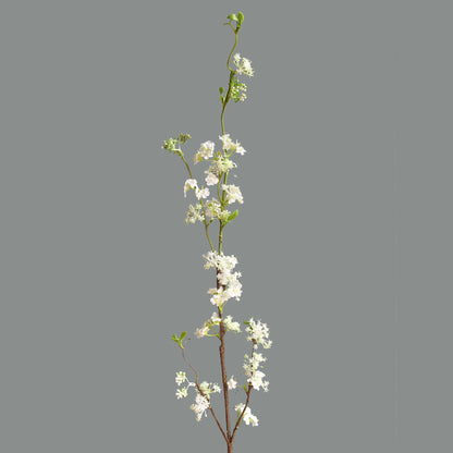 Artistic White Artificial Flower Branch 100cm | Silk Texture | Home & Event Decor | Ideal for Weddings, Anniversaries & Indoor Decoration