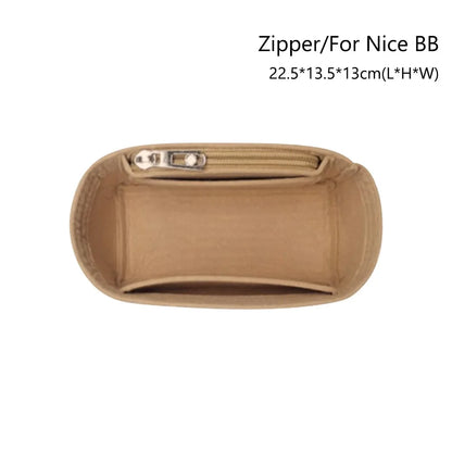 Soft Pouch Organizer Felt Insert Bag Inner Bag Handbag Insert Bag Purse LinerFor Longchamp Le Pliage Backpack Bag