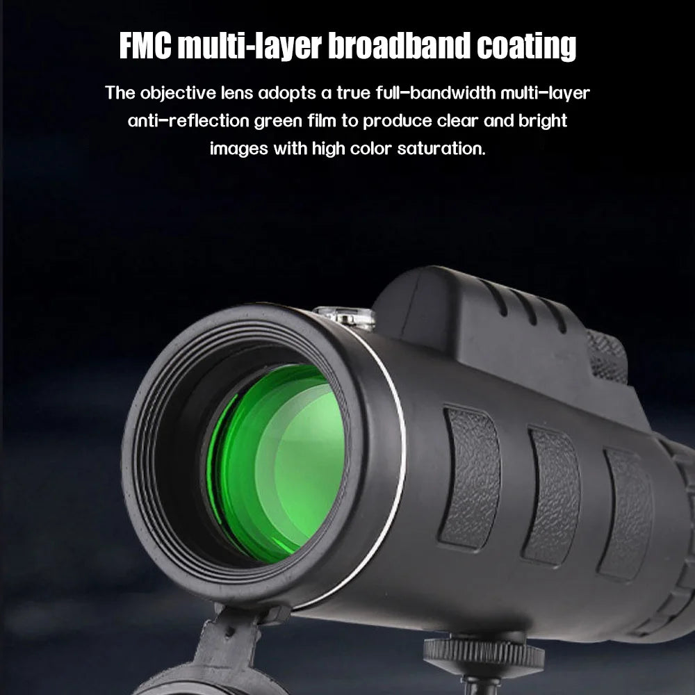 b0b49mqywx 80x100 hd monocular smartphone adapter tripod telescope hike birdwatching
