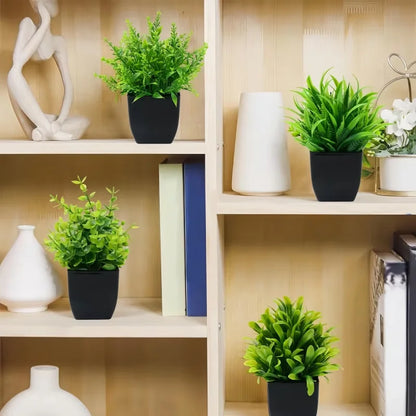 Artificial Green Plant Decoration - Plastic Branch for Home, Office, Outdoor Garden, Wedding, Party, Exhibition Display, Engage Greenery Enhancer