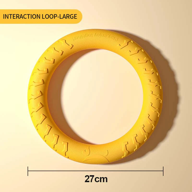 durable dog toy set with training puller & floating chew disc, ideal for aggressive chewers, anti-bite design, boosts active play and physical exercise for dogs