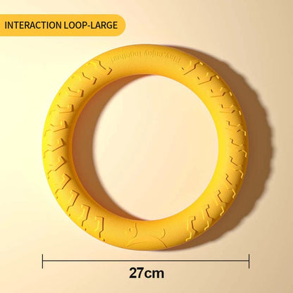 Durable Dog Toy Set with Training Puller & Floating Chew Disc, Ideal for Aggressive Chewers, Anti-Bite Design, Boosts Active Play and Physical Exercise for Dogs