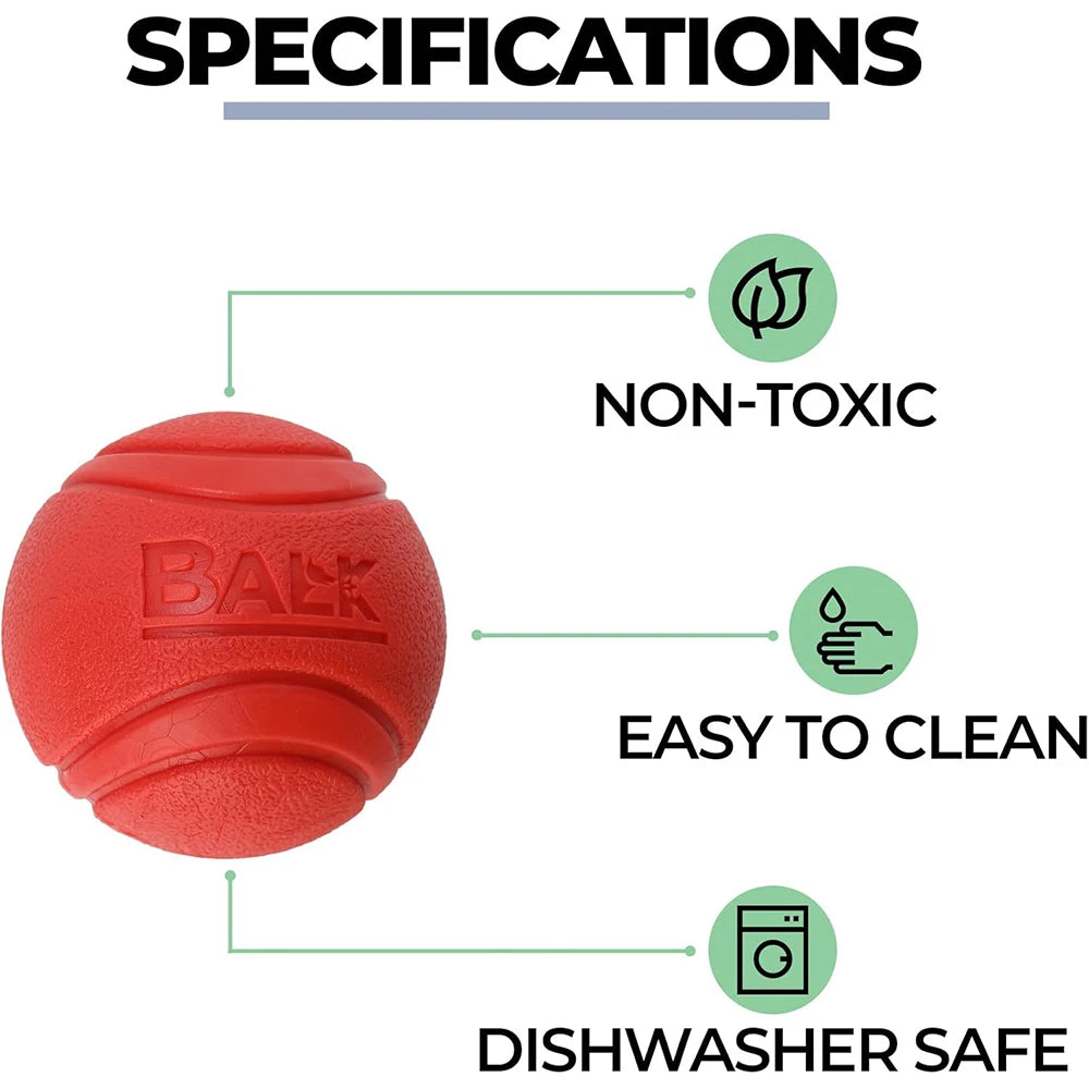 eco-friendly rubber dog chew ball - non-toxic, high bounce, tooth cleaning, bite-resistant, ideal for dogs of all ages, fetch & training, indoor/outdoor fun